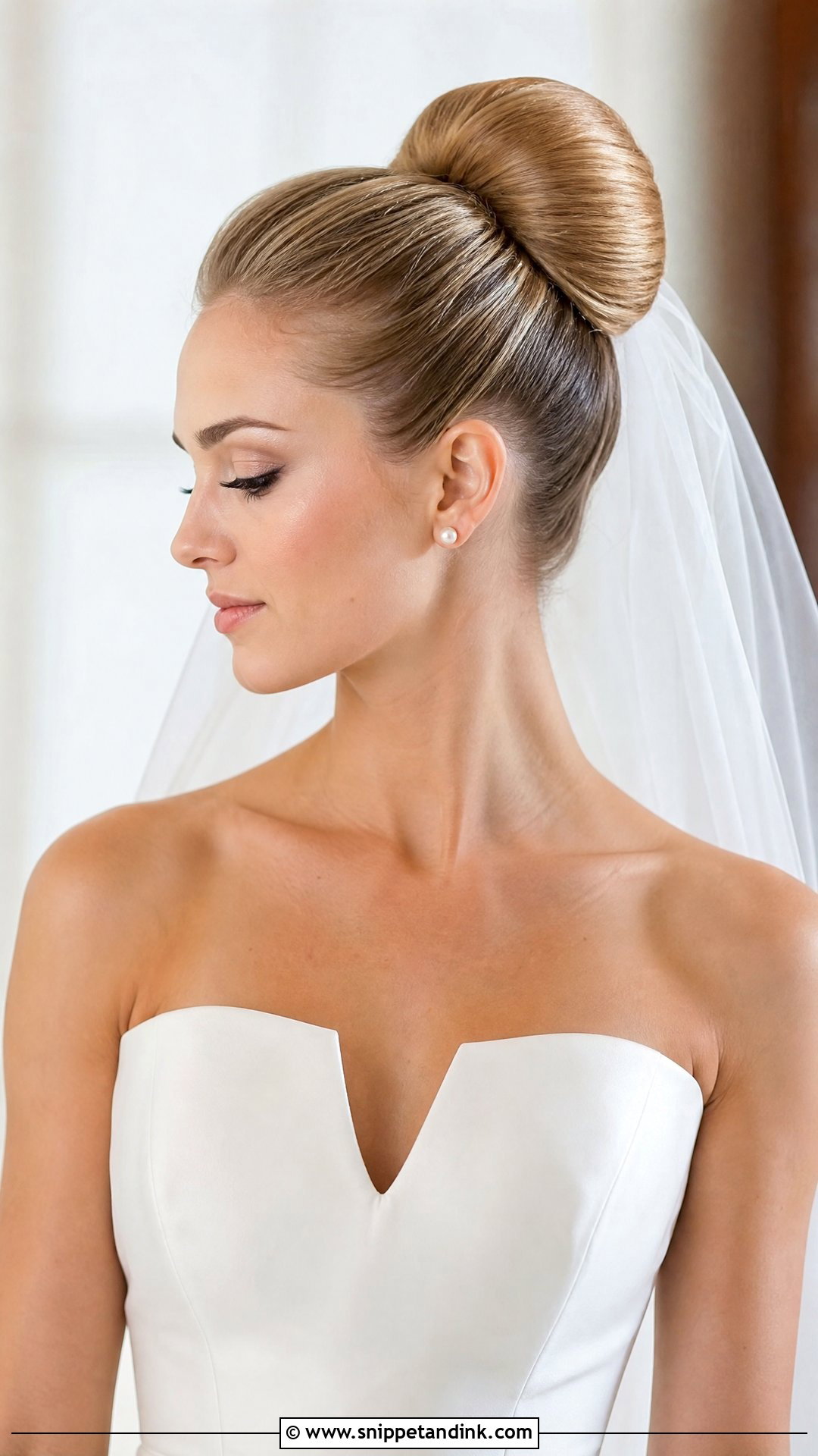 Ballerina Bride High Bun - Snippet and Ink - 15 Bride High Bun Hairstyles