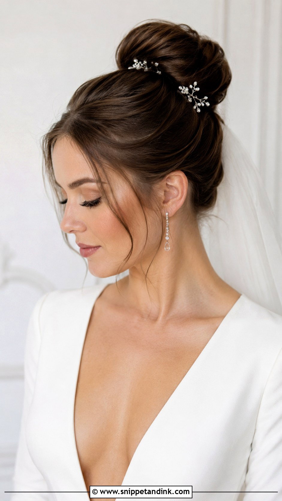 Ballerina Bun - Snippet and Ink - 20 Wedding Party Hair Ideas