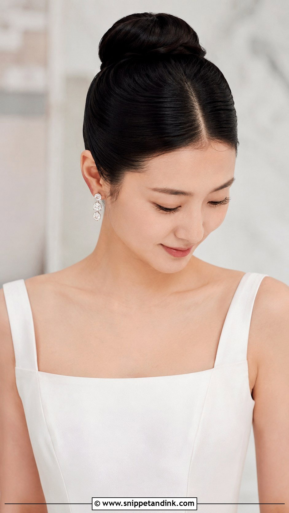 Ballerina Bun Civil Wedding Hairstyle - Snippet and Ink - 25 Civil Wedding Hairstyle Ideas