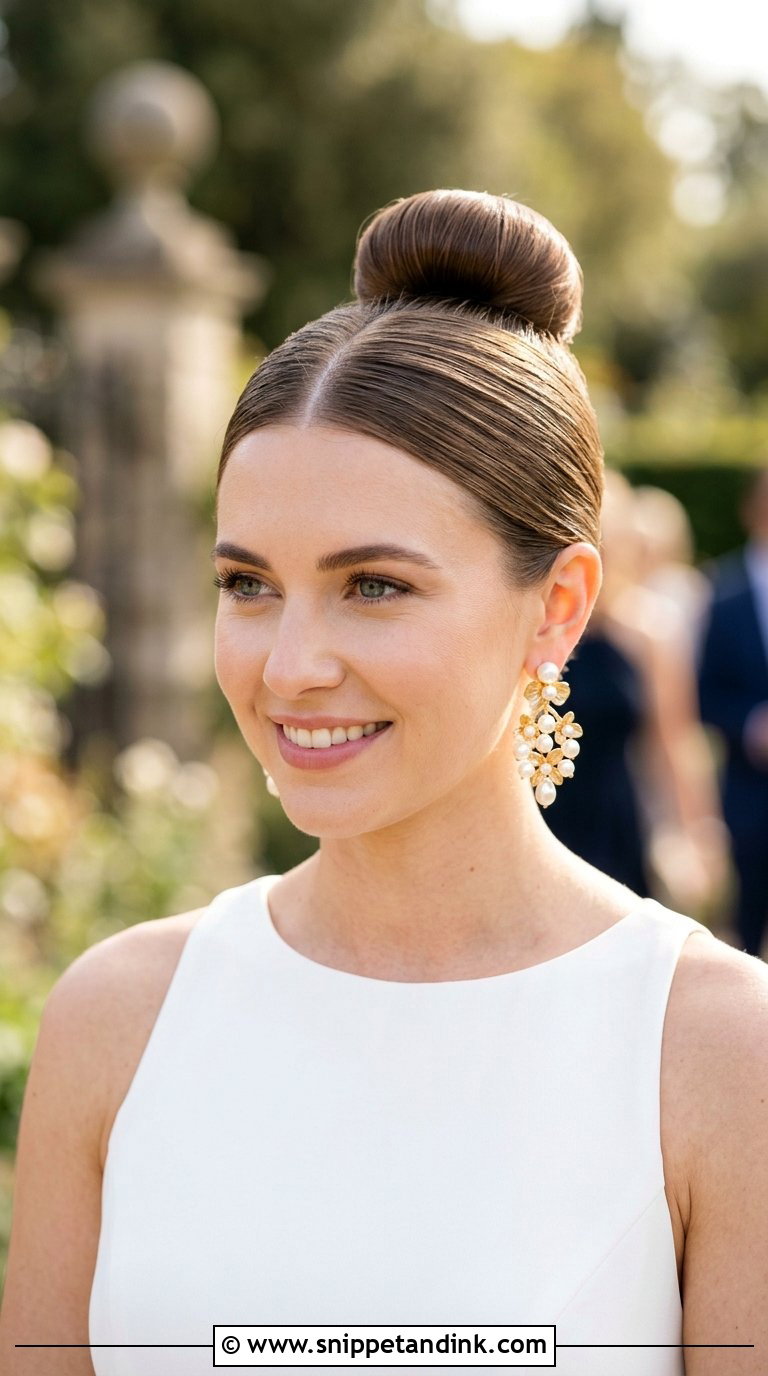 Ballerina Bun Wedding Hairstyle - Snippet and Ink - 20 Bride Hair Ideas