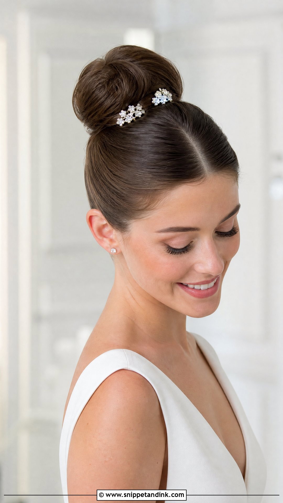 Ballerina Bun for Wedding - Snippet and Ink - 20 Hair Bun for Wedding Ideas