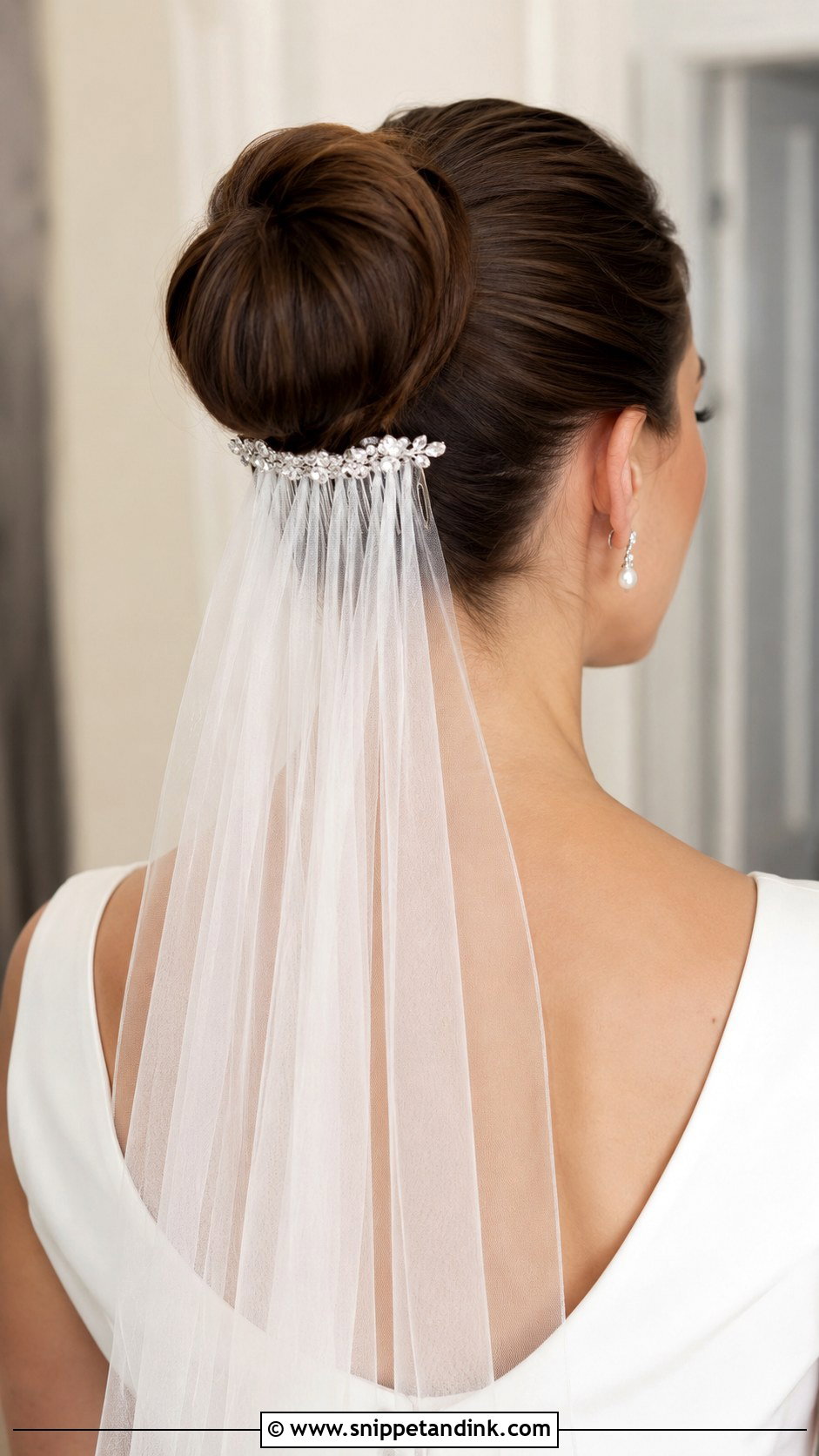 Ballet Bun With Veil - Snippet and Ink - 20 Hairstyles with Veil