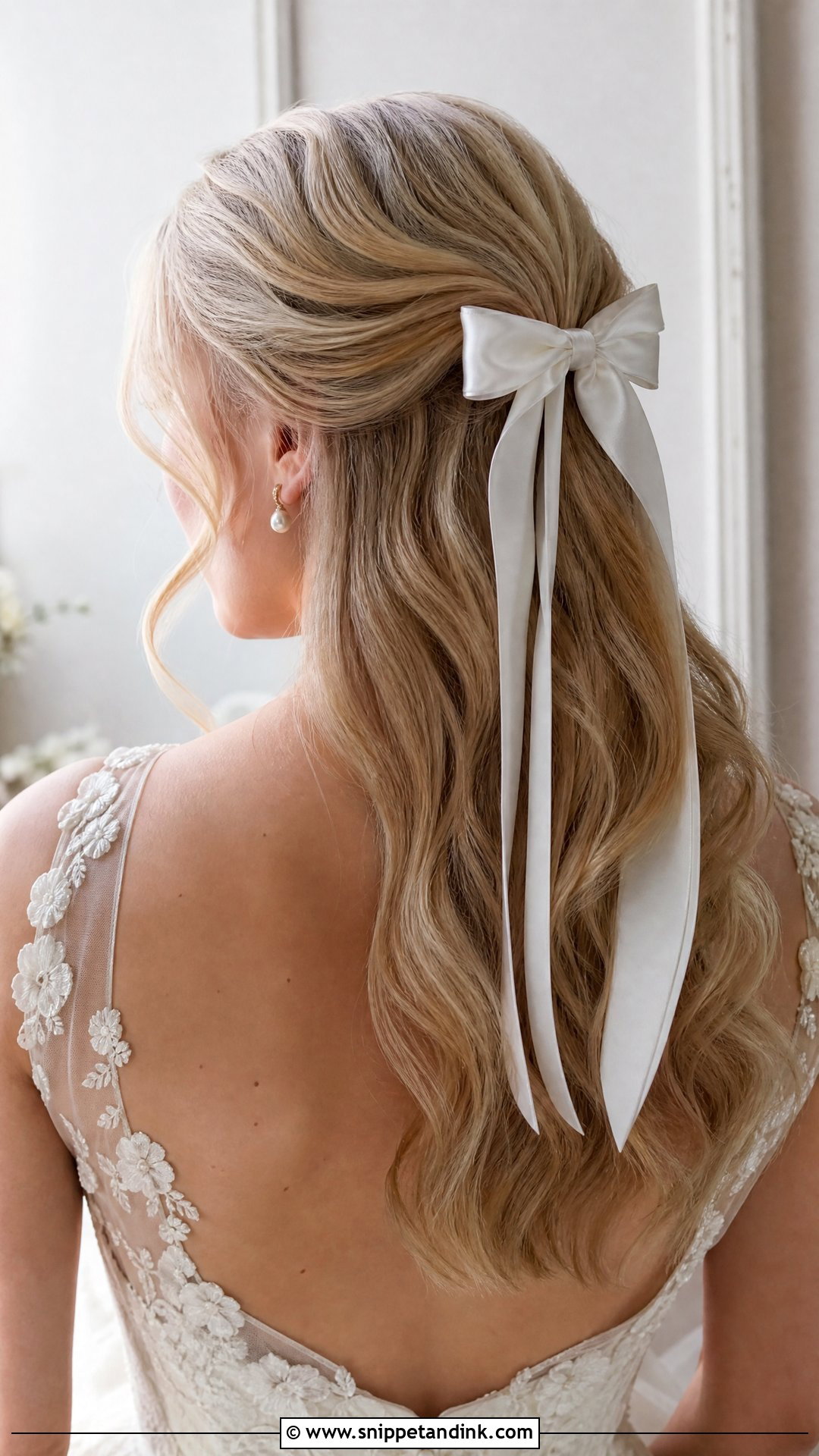 Balletcore Bow - Snippet and Ink - 20 Wedding Hairstyles 2024
