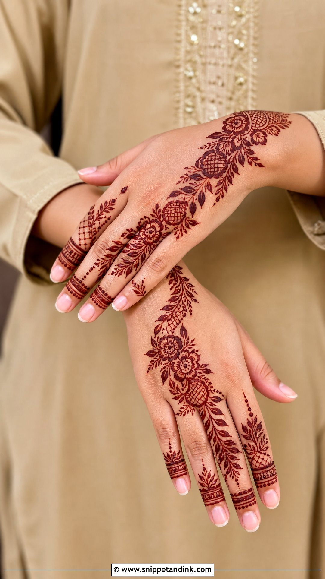 Balochi Arabic Mehndi Design - Snippet and Ink - 20 Balochi Mehndi Designs