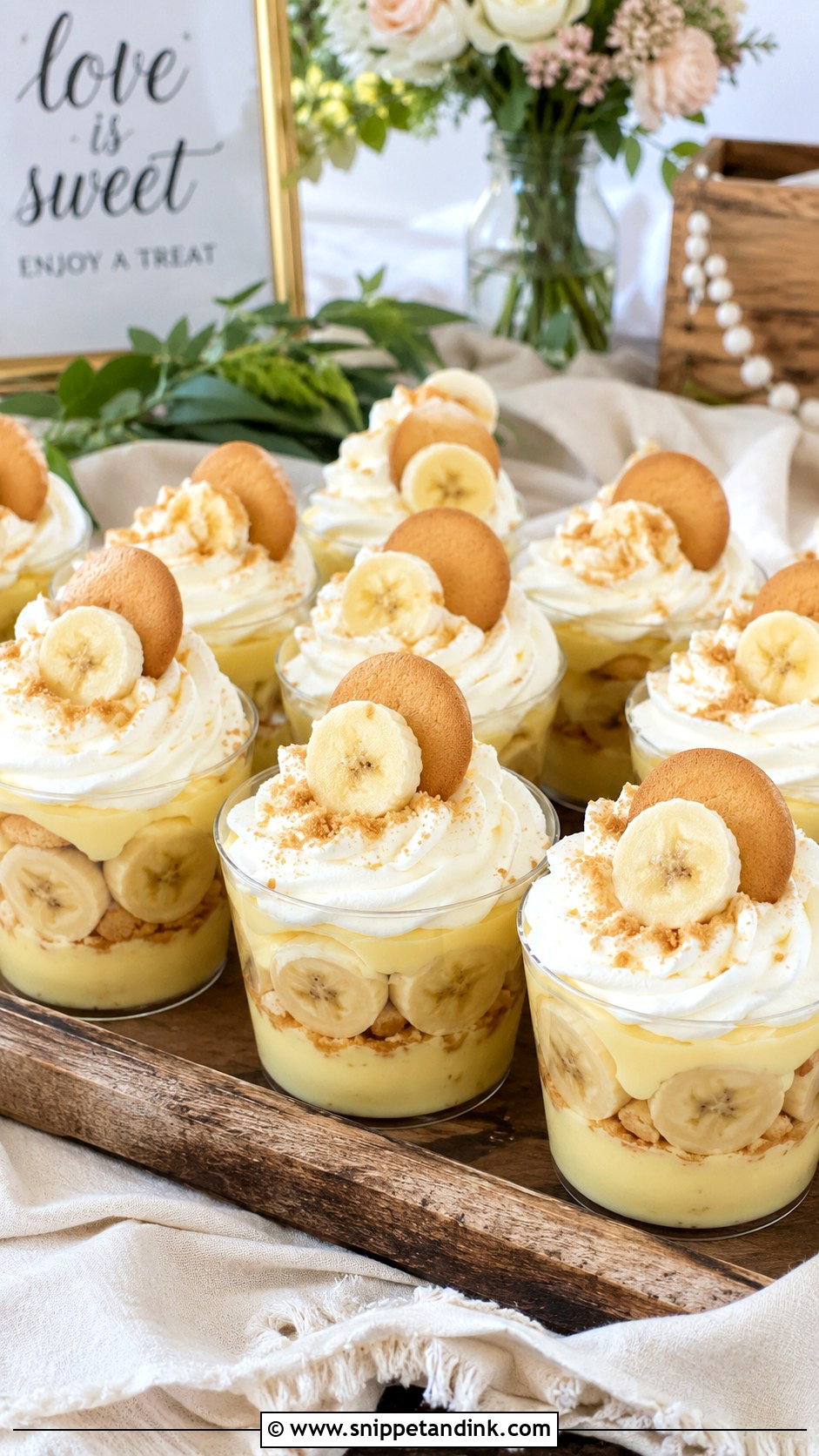 Banana Pudding Dessert Cups - Snippet and Ink - 20 Wedding Dessert Cup Ideas