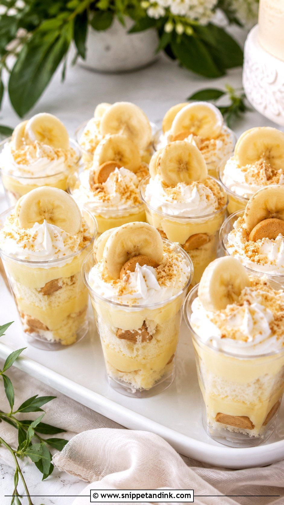 Banana Pudding Wedding Cake Shooters - Snippet and Ink - 20 Wedding Cake Shooters