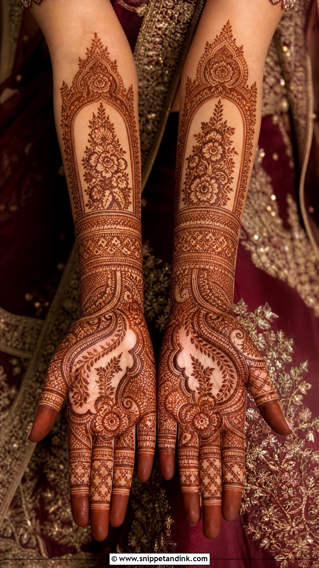 Banarasi Mehndi Lehnga Design - Snippet and Ink - 25 Mehndi Lehnga Designs