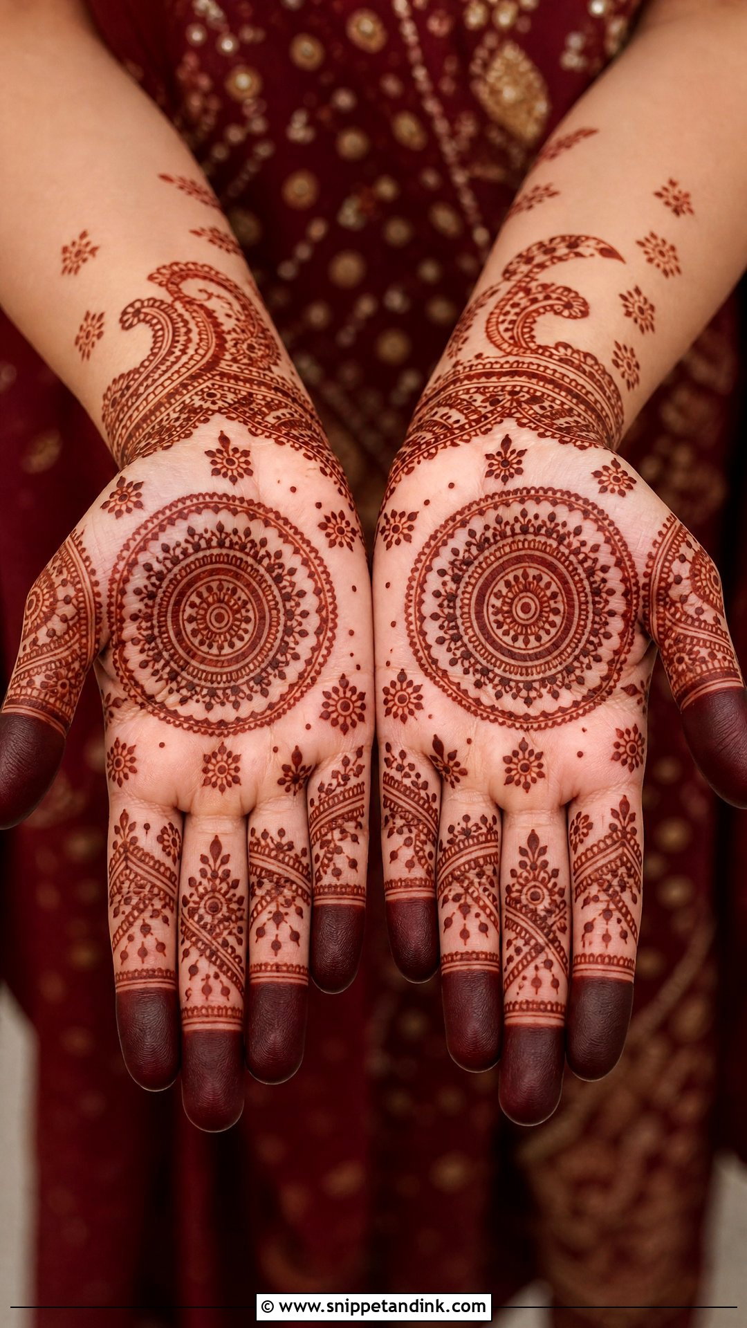 Bandhani Mehndi Lehnga Design - Snippet and Ink - 25 Mehndi Lehnga Designs