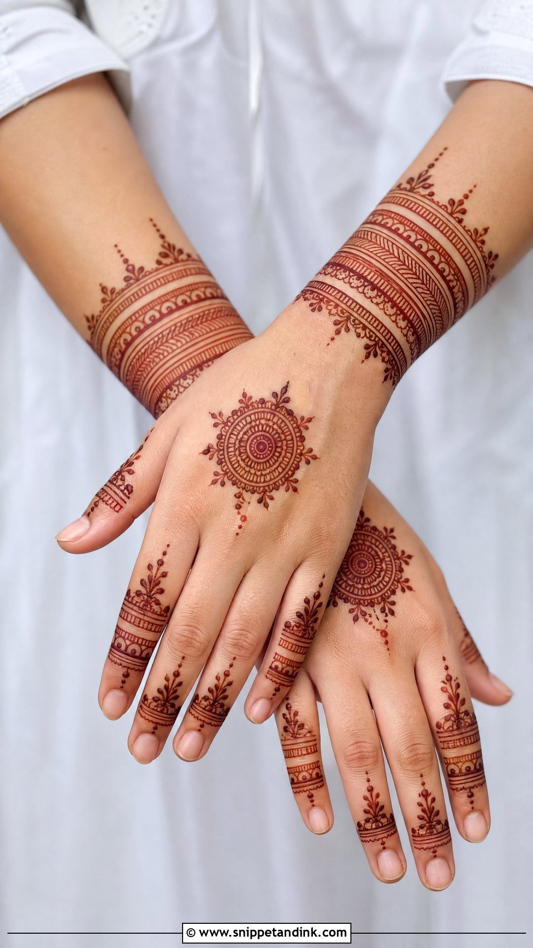 Bangle Banch Mehndi Design - Snippet and Ink - 30 Banch Mehndi Design Ideas