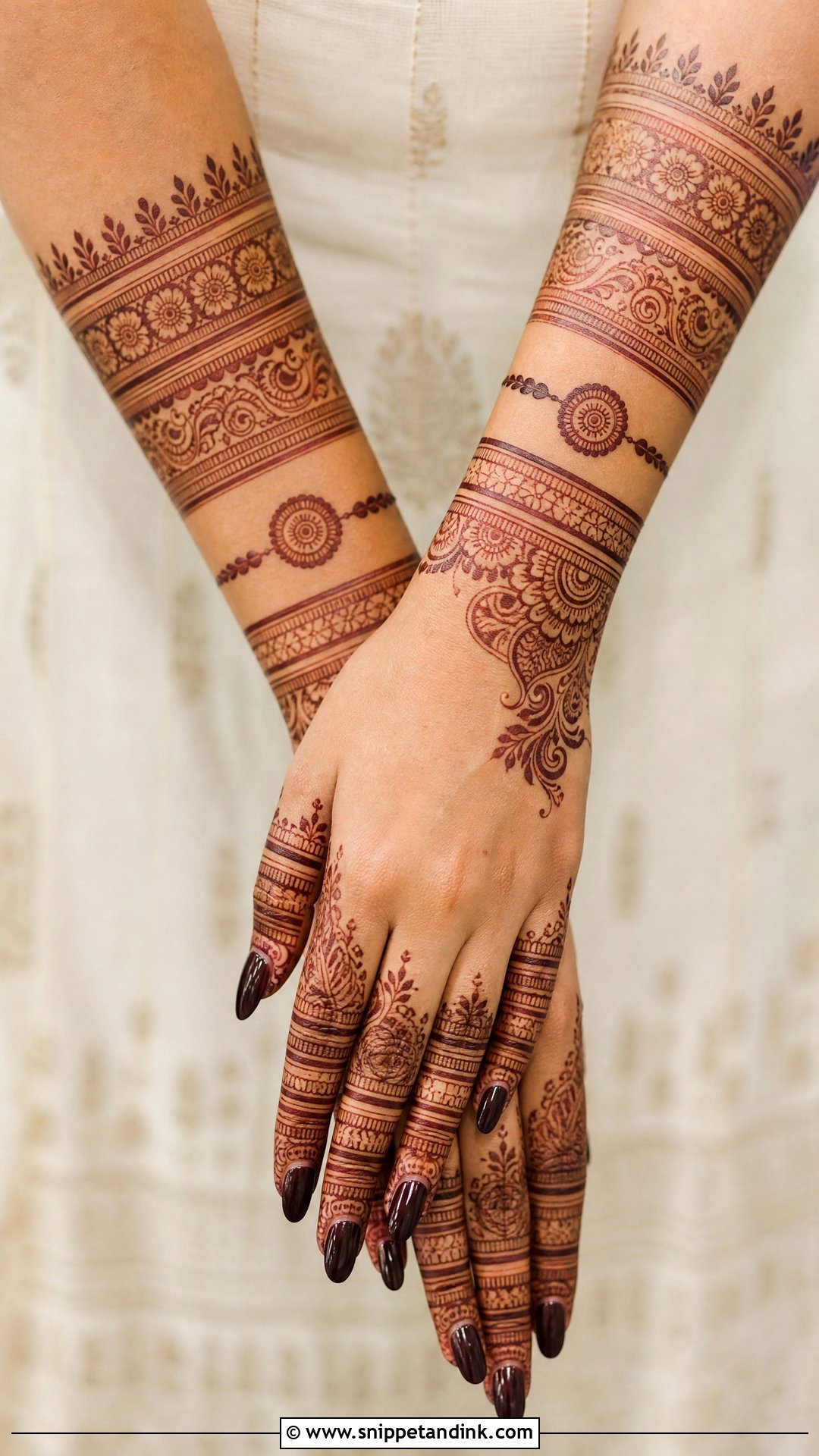 Bangle Rakhi Mehndi Design - Snippet and Ink - 30 Rakhi Mehndi Designs