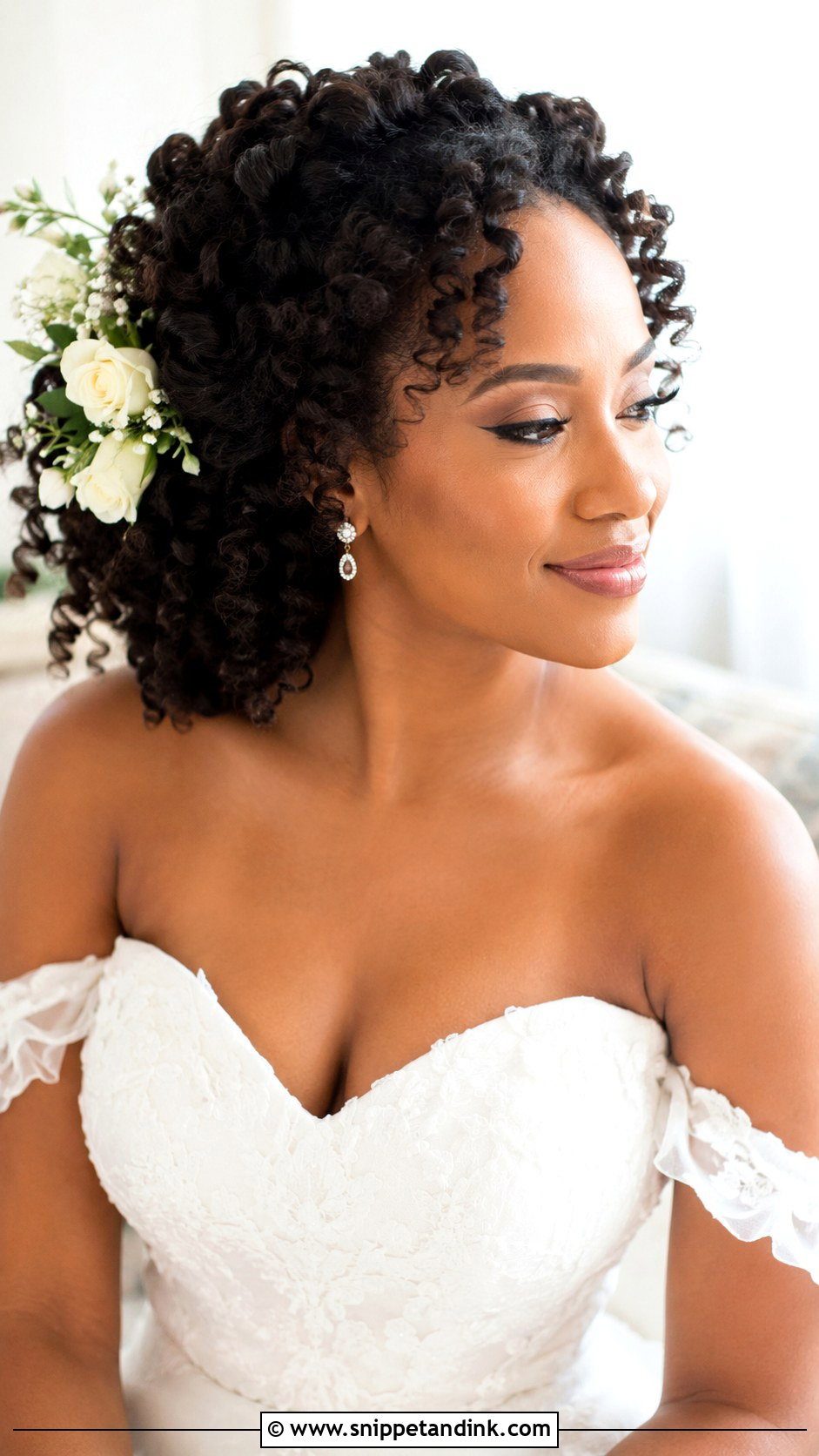 Bantu Knot Out Wedding Hairstyle - Snippet and Ink - 20 Black Hair Bride Ideas