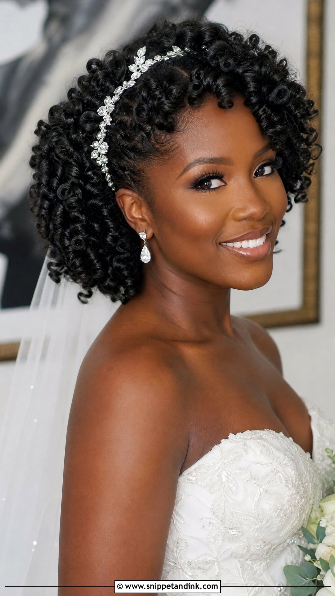 Bantu Knot Out for Natural Bride - Snippet and Ink - 20 Natural Wedding Hairstyles Black Bride