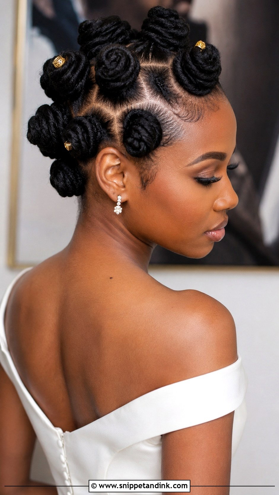 Bantu Knot Updo - Snippet and Ink - 20 Bridal Hair Updo Black Women Ideas