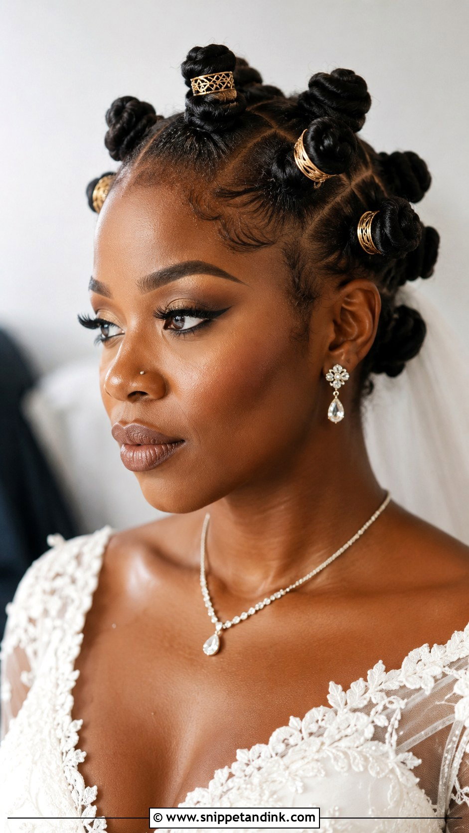 Bantu Knot Wedding Hairstyle - Snippet and Ink - 20 Wedding Hairstyles for Natural Hair