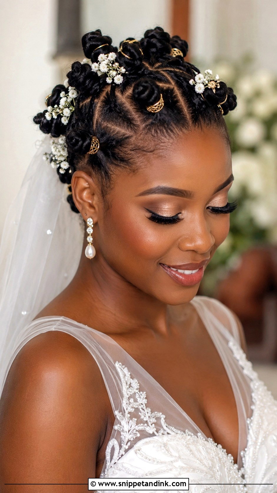Bantu Knots Bridal Look - Snippet and Ink - 25 Bridal Hairstyles Black Women