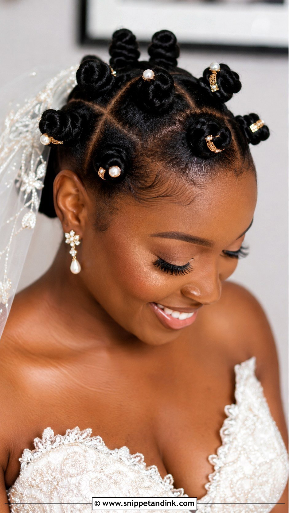 Bantu Knots Bridal Style - Snippet and Ink - 20 Black Brides Hairstyles Weddings