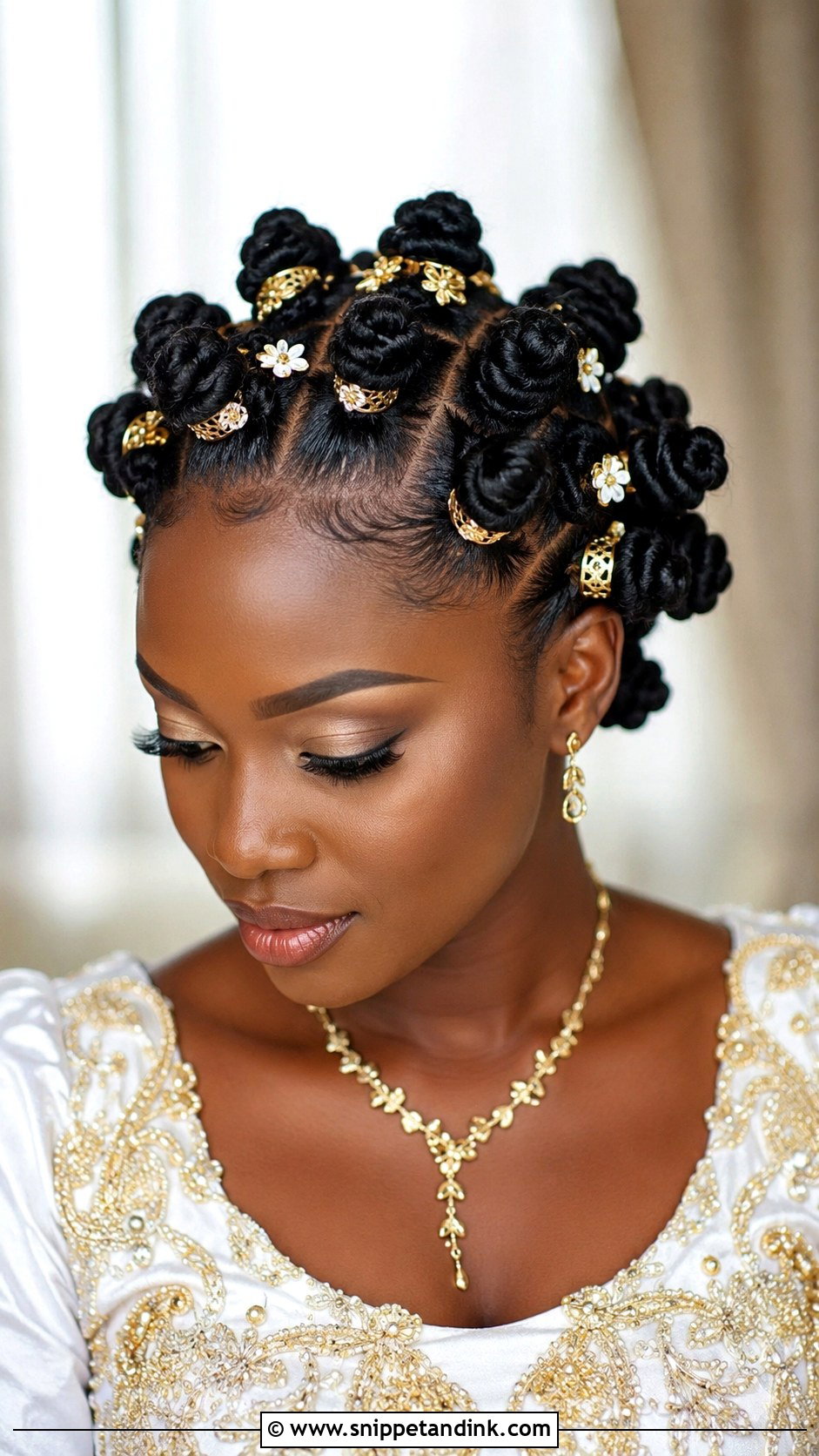 Bantu Knots Bridal Style - Snippet and Ink - 20 African Bride Hairstyles