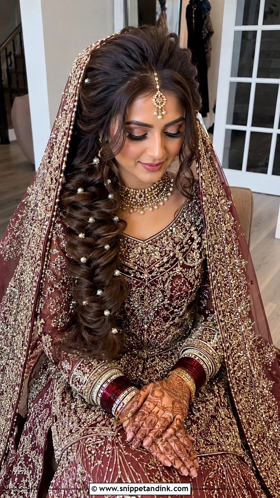 Barat Bridal Fishtail Braid - Snippet and Ink - 20 Bridal Hairstyles for Barat