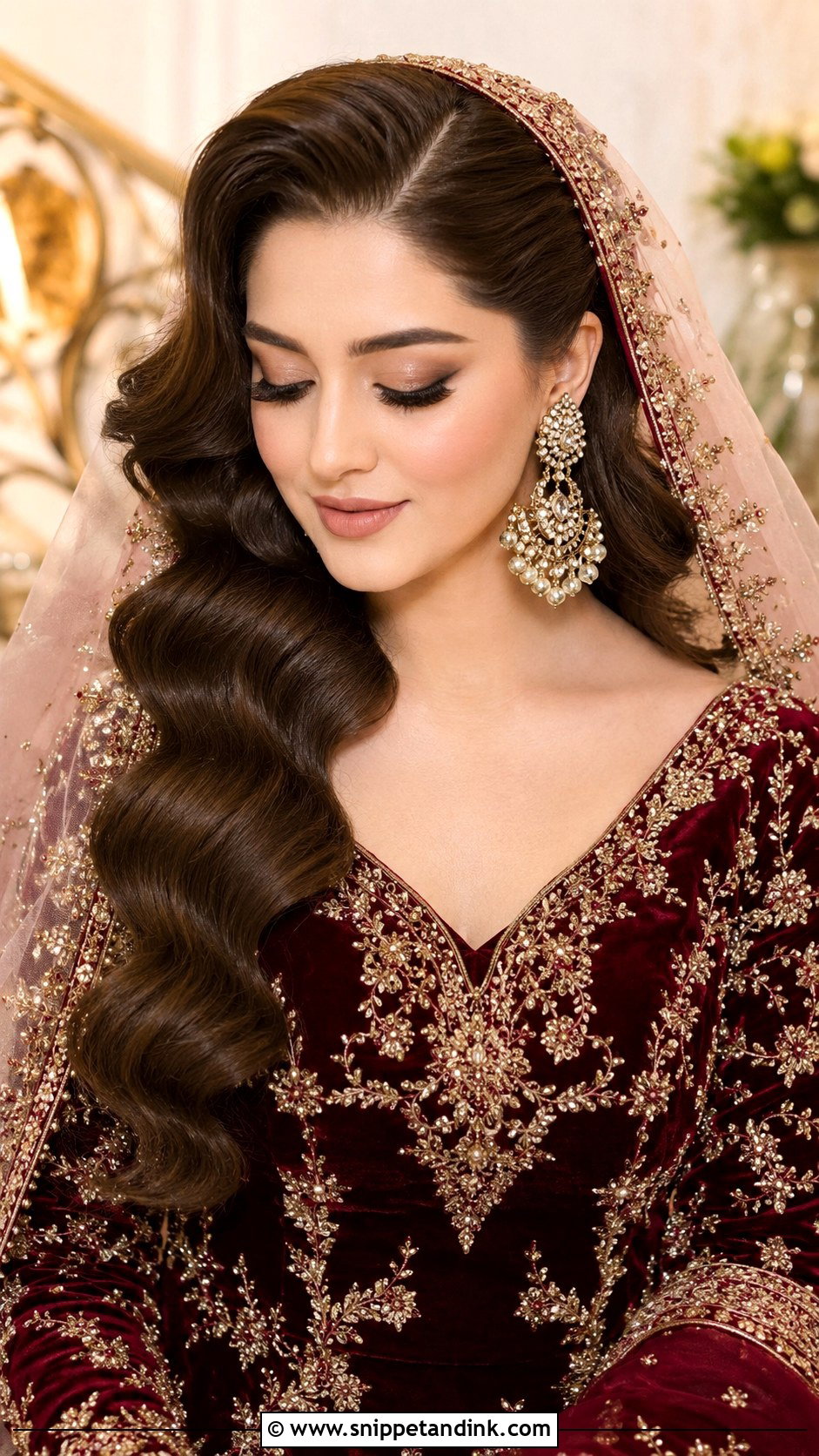 Barat Bridal Hollywood Waves - Snippet and Ink - 20 Bridal Hairstyles for Barat