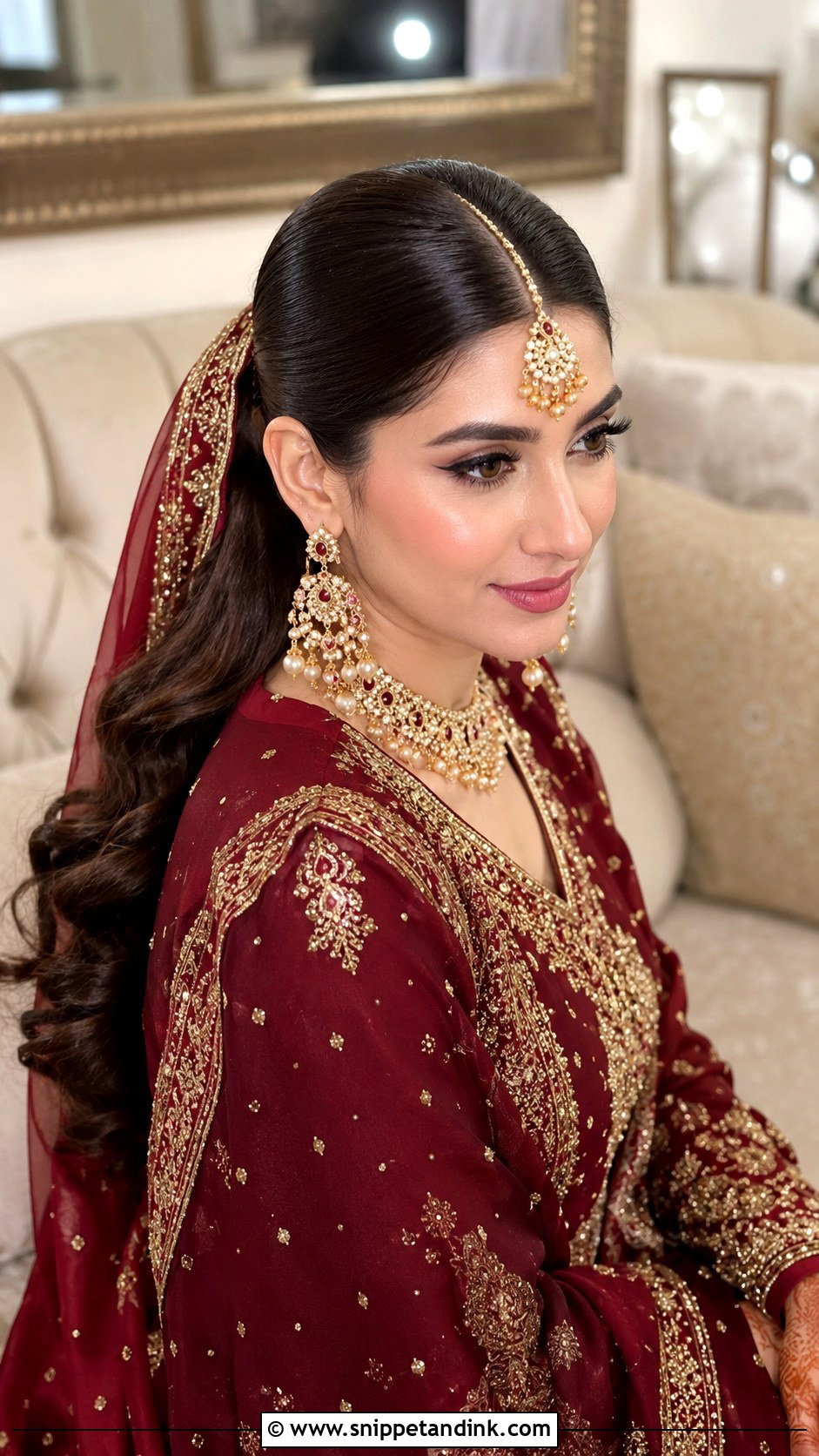 Barat Bridal Sleek Ponytail - Snippet and Ink - 20 Bridal Hairstyles for Barat
