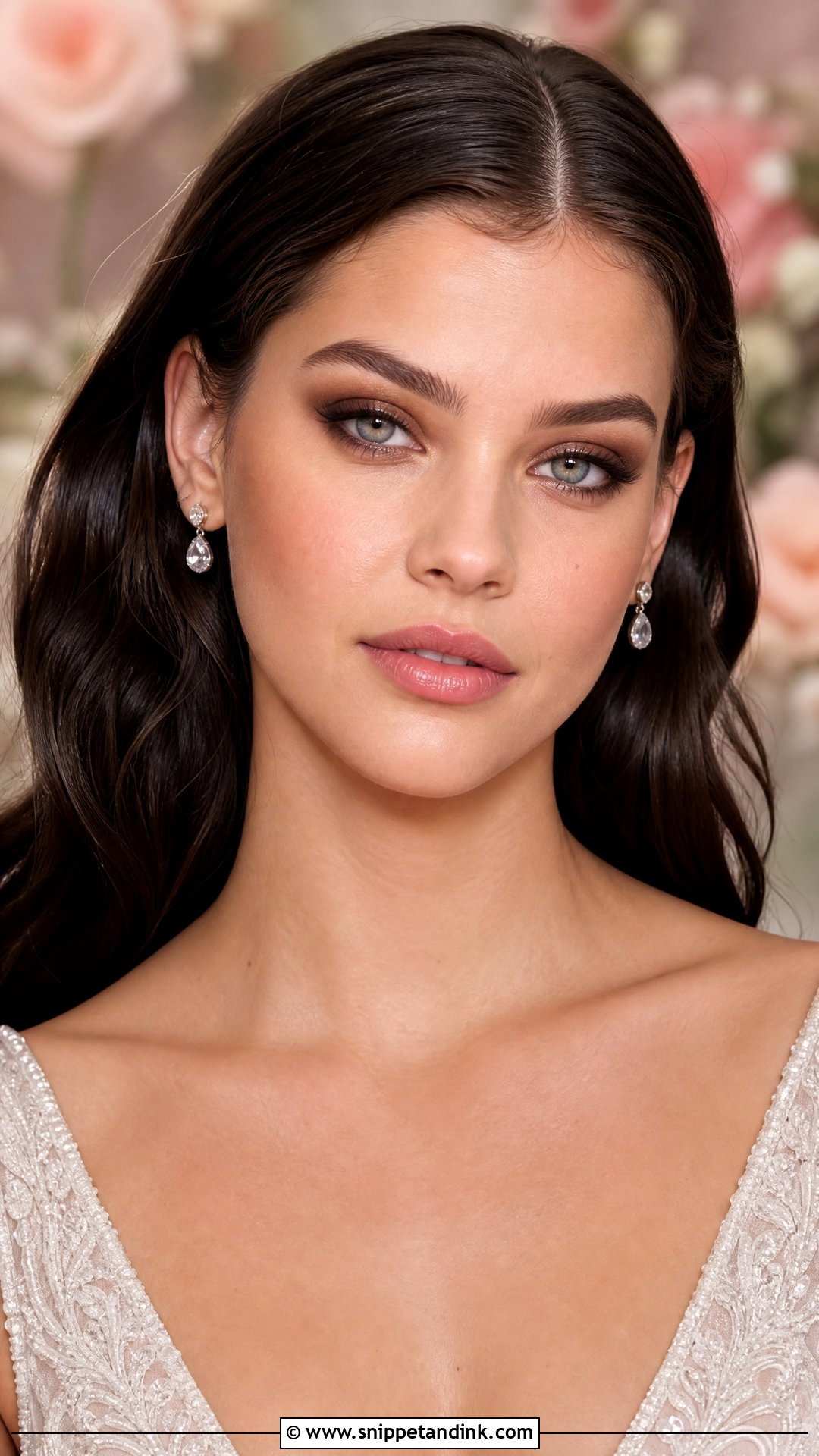 Barbara Palvin Brown Smokey Wedding Makeup - Snippet and Ink - 20 Barbara Palvin Wedding Makeup Ideas