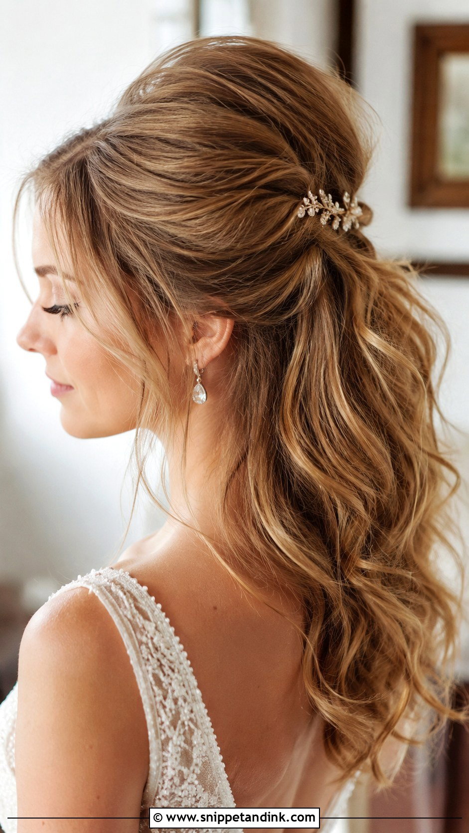 Bardot Bouffant Half Up Hairstyle - Snippet and Ink - 25 Vintage Wedding Hairstyles