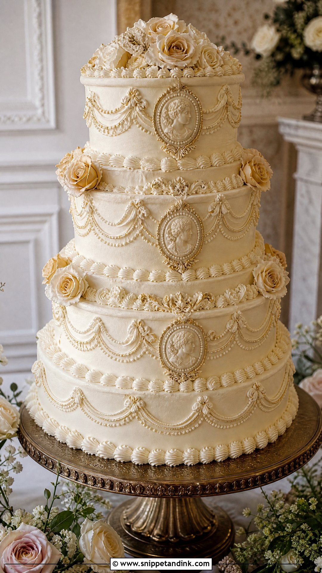 Baroque Vintage Wedding Cake - Snippet and Ink - 25 Baroque Cake Ideas for Wedding