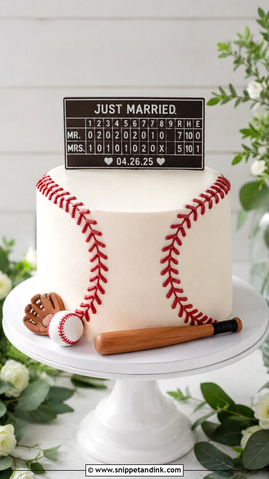 Baseball Groom Cake - Snippet and Ink - 20 Groom Cake Ideas