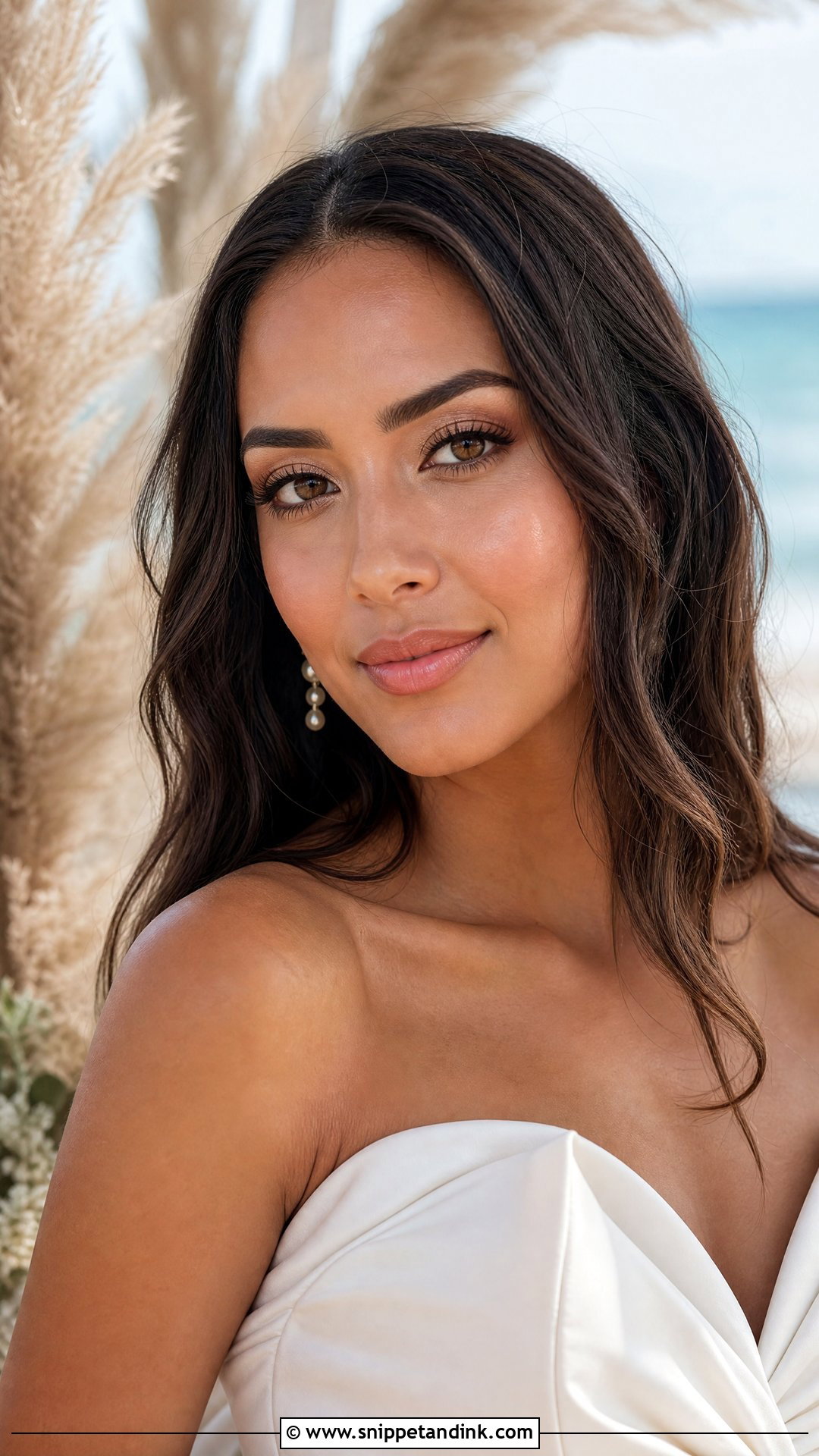 Beach Bridal Makeup For Brown Eyes Brunettes - Snippet and Ink - 25 Bridal Makeup for Brown Eyes Brunettes