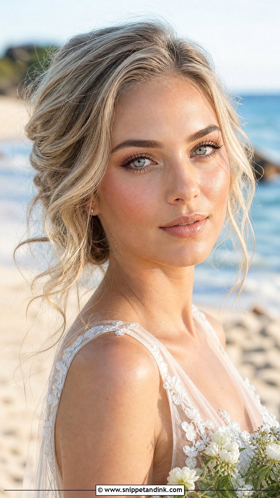 Beach Bridal Makeup Look - Snippet and Ink - 35 Bridal Makeup Looks