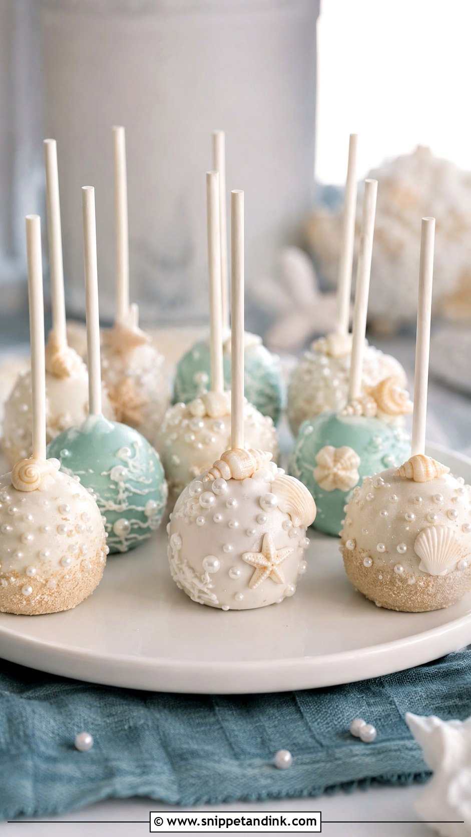 Beach Bride Cake Pops - Snippet and Ink - 35 Bride Cake Pops