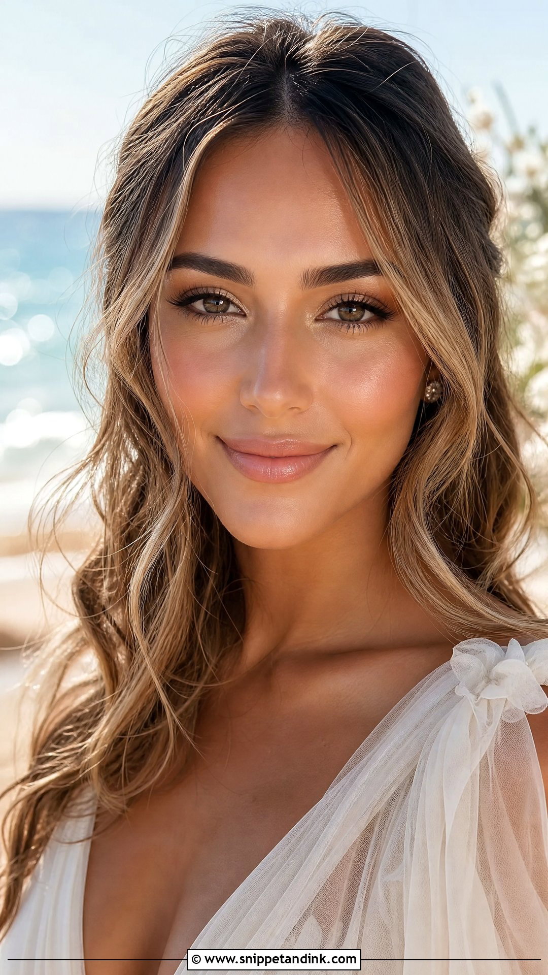 Beach Glowy Bridal Makeup - Snippet and Ink - 30 Glowy Bridal Makeup Ideas
