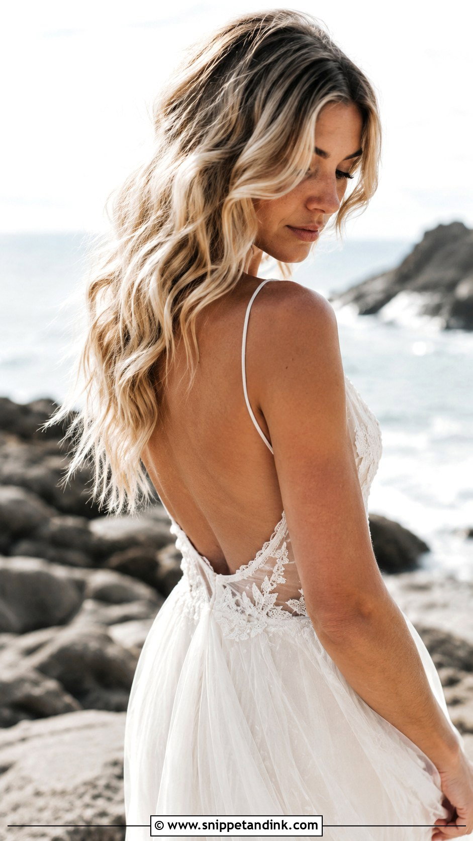 Beach Waves Bridal Hair - Snippet and Ink - 20 Natural Bridal Hair Ideas