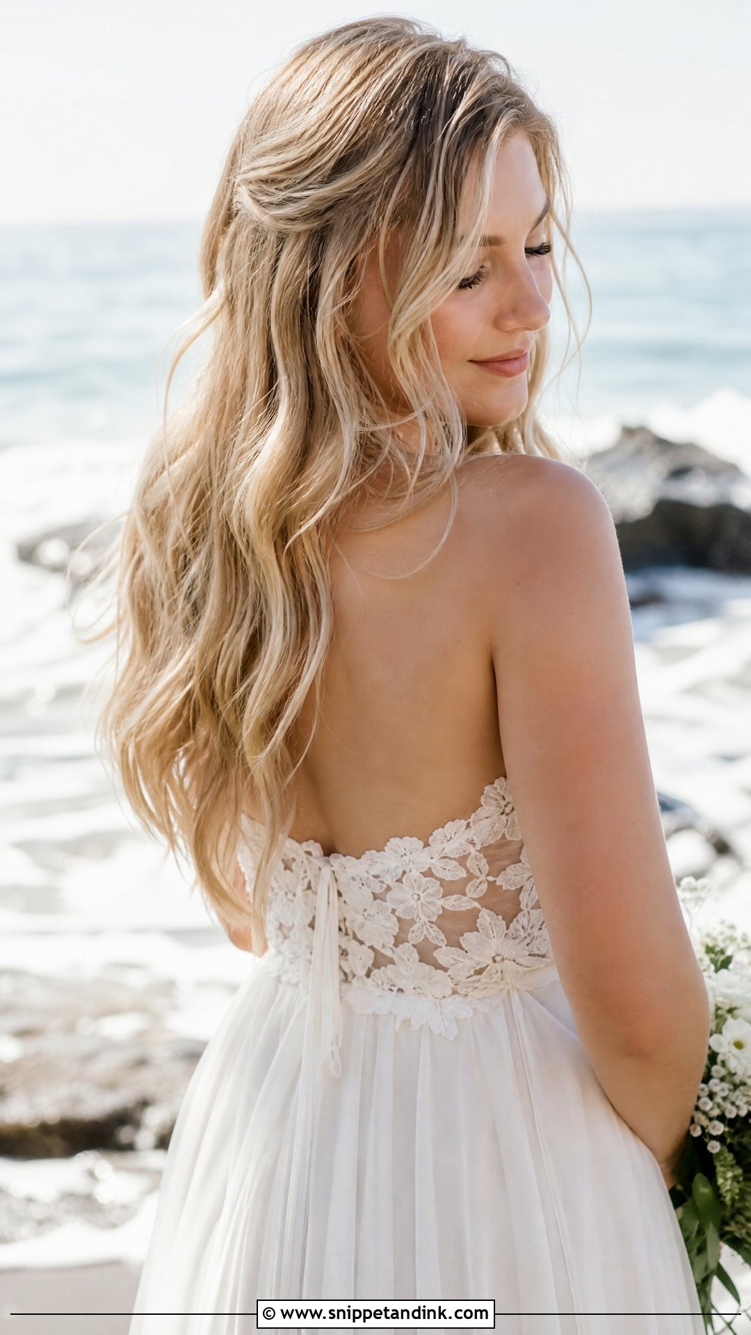 Beach Waves Bridal Hairstyle - Snippet and Ink - 20 Hairstyles for the Bride