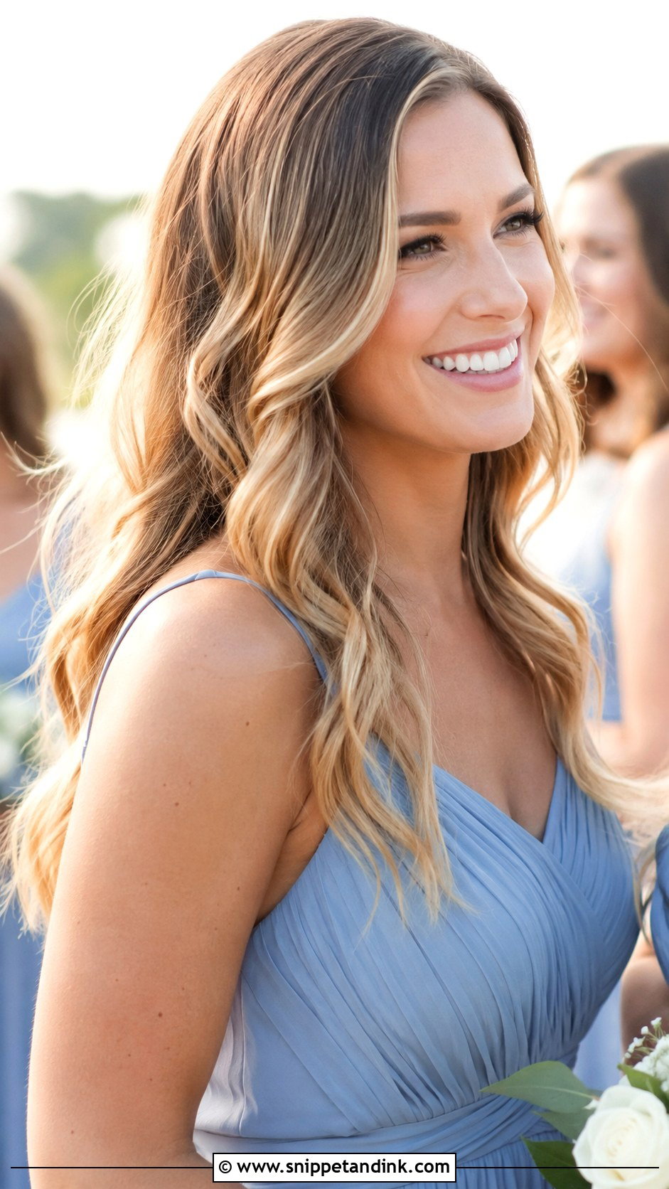 Beach Waves Hair Down Bridesmaid - Snippet and Ink - 25 Hair Down Bridesmaid Styles