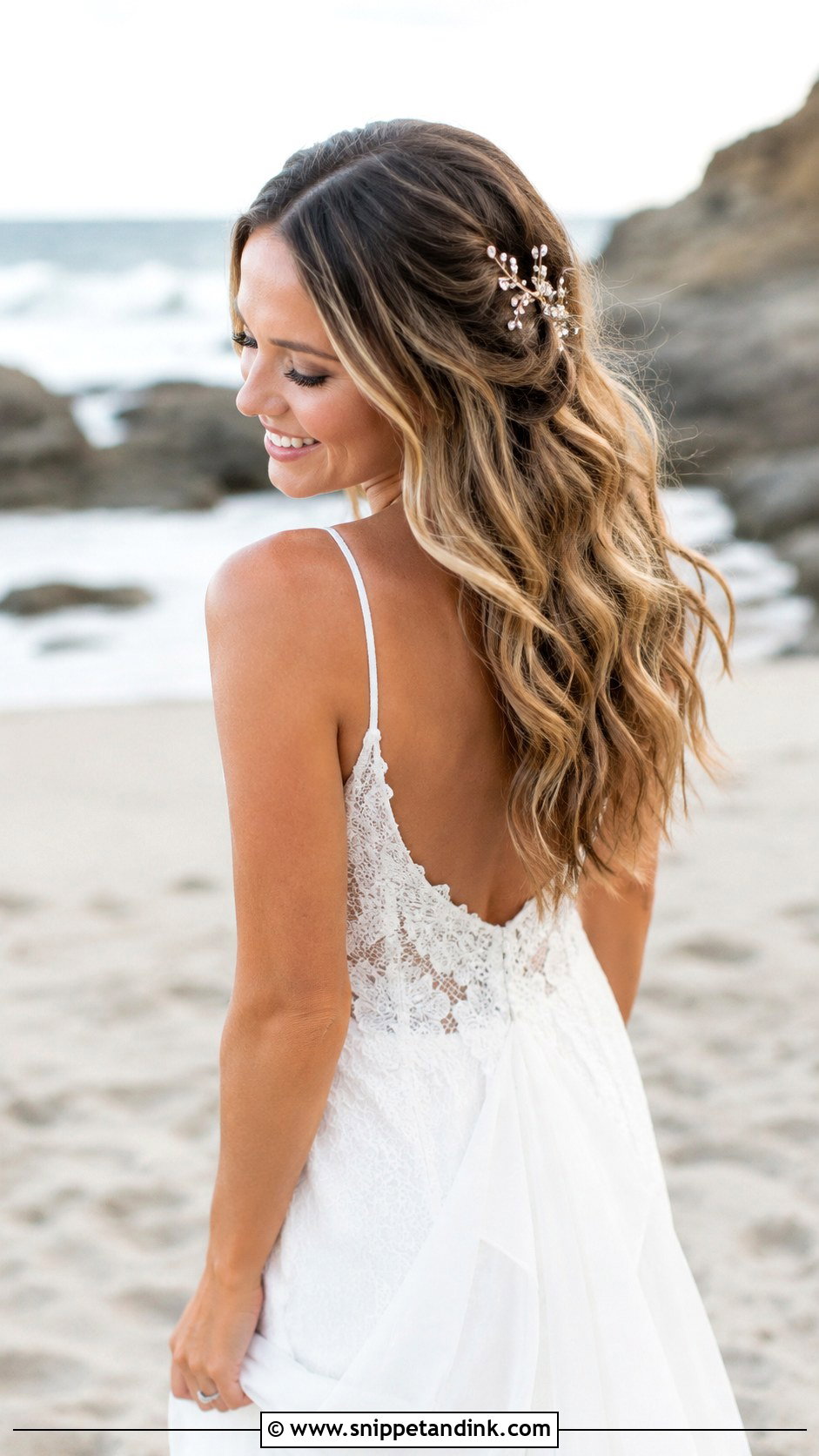 Beach Waves Wedding Hair - Snippet and Ink - 30 Simple Wedding Hair Ideas