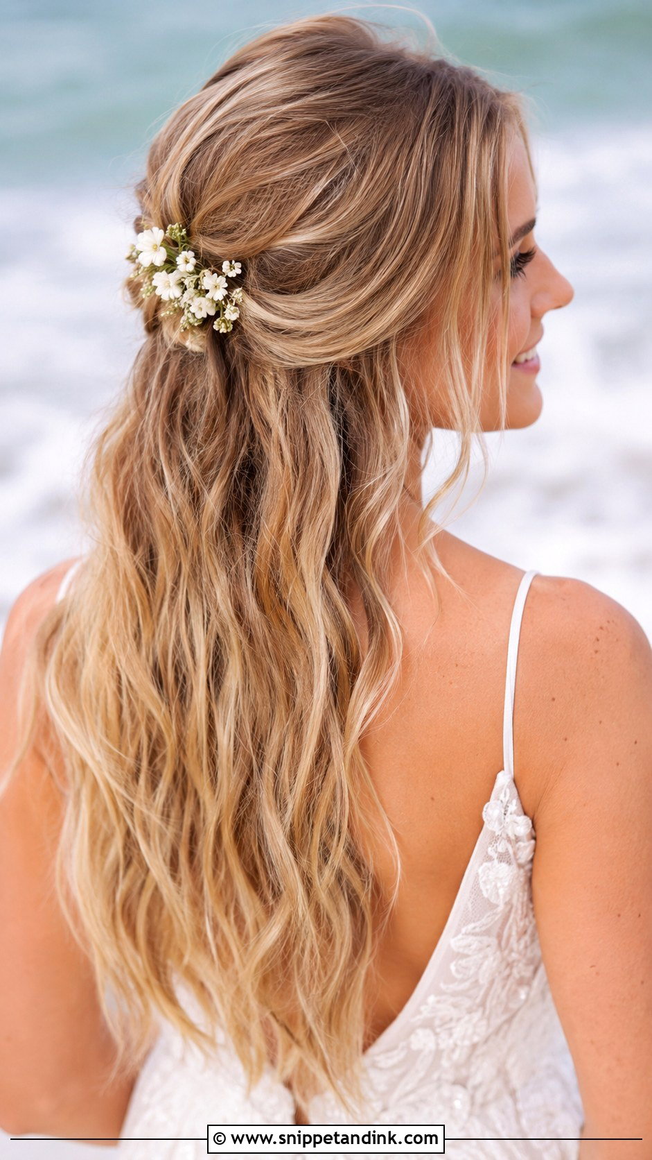 Beach Waves Wedding Hairstyle - Snippet and Ink - 30 Hairstyle for Bride Ideas
