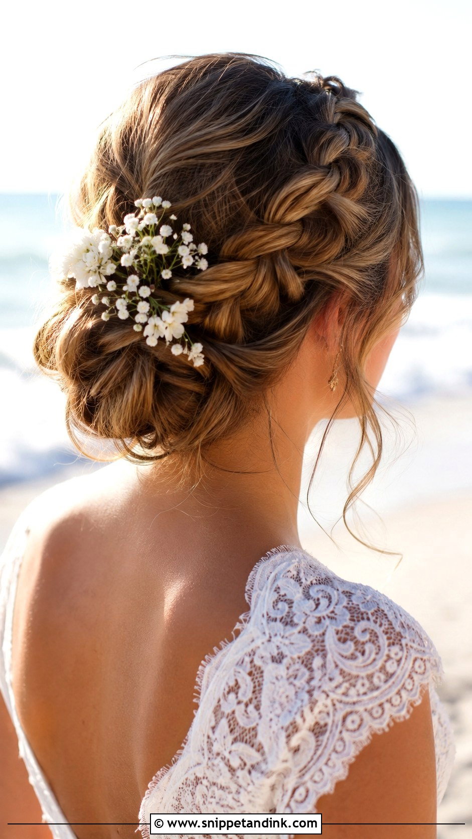 Beach Wedding Braided Updo - Snippet and Ink - 15 Hairstyle for Beach Wedding Ideas