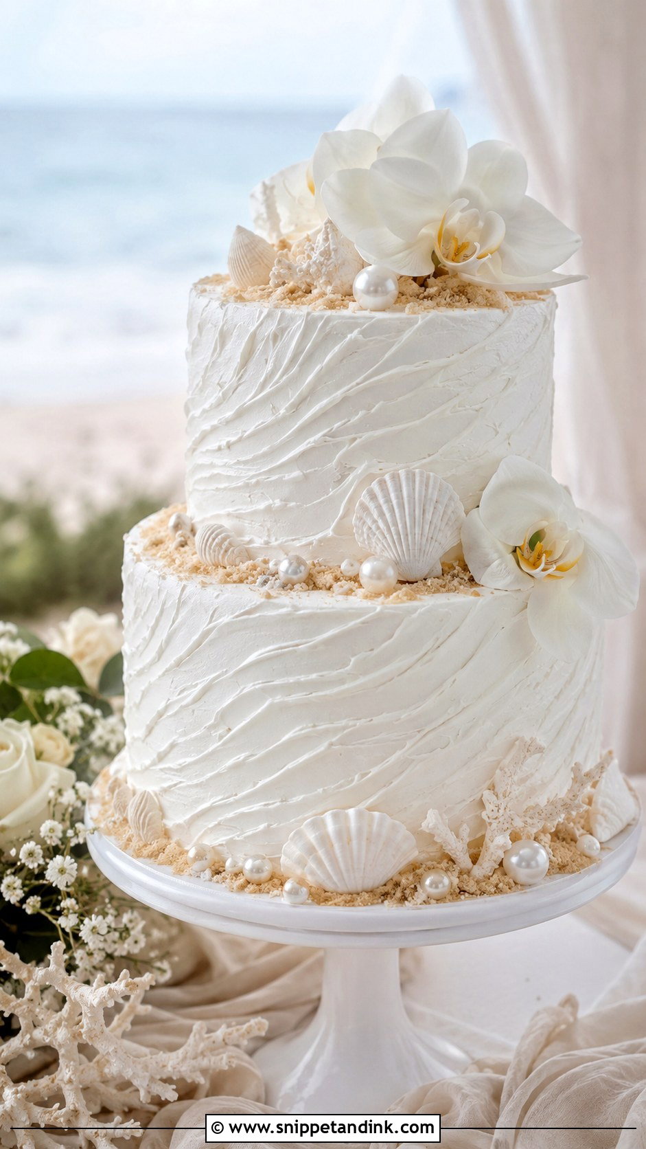 Beach Wedding Cake - Snippet and Ink - 25 Wedding Cake Gif