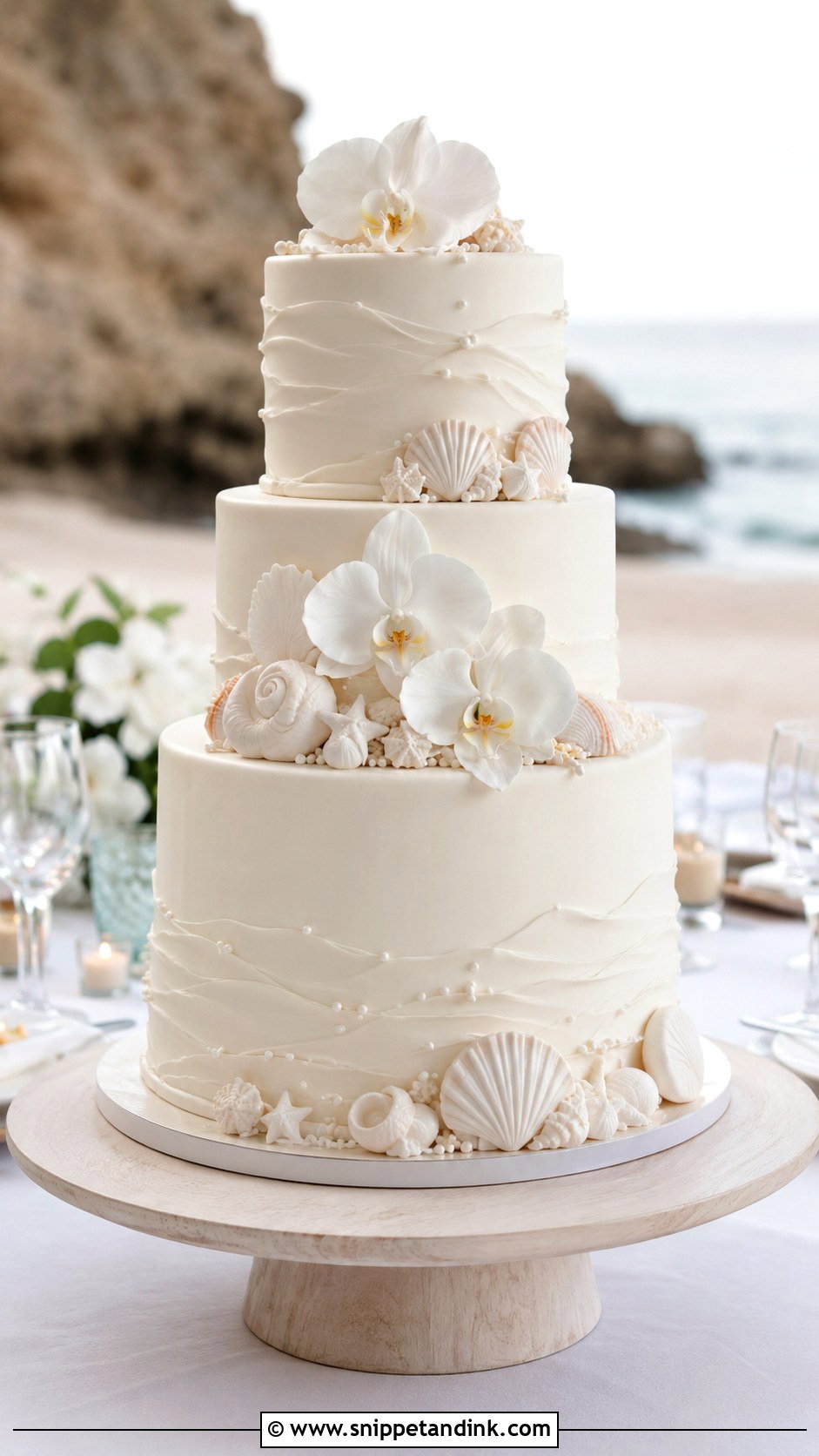 Beach Wedding Cake For 150 Guests - Snippet and Ink - 20 Wedding Cake for 150 Guests
