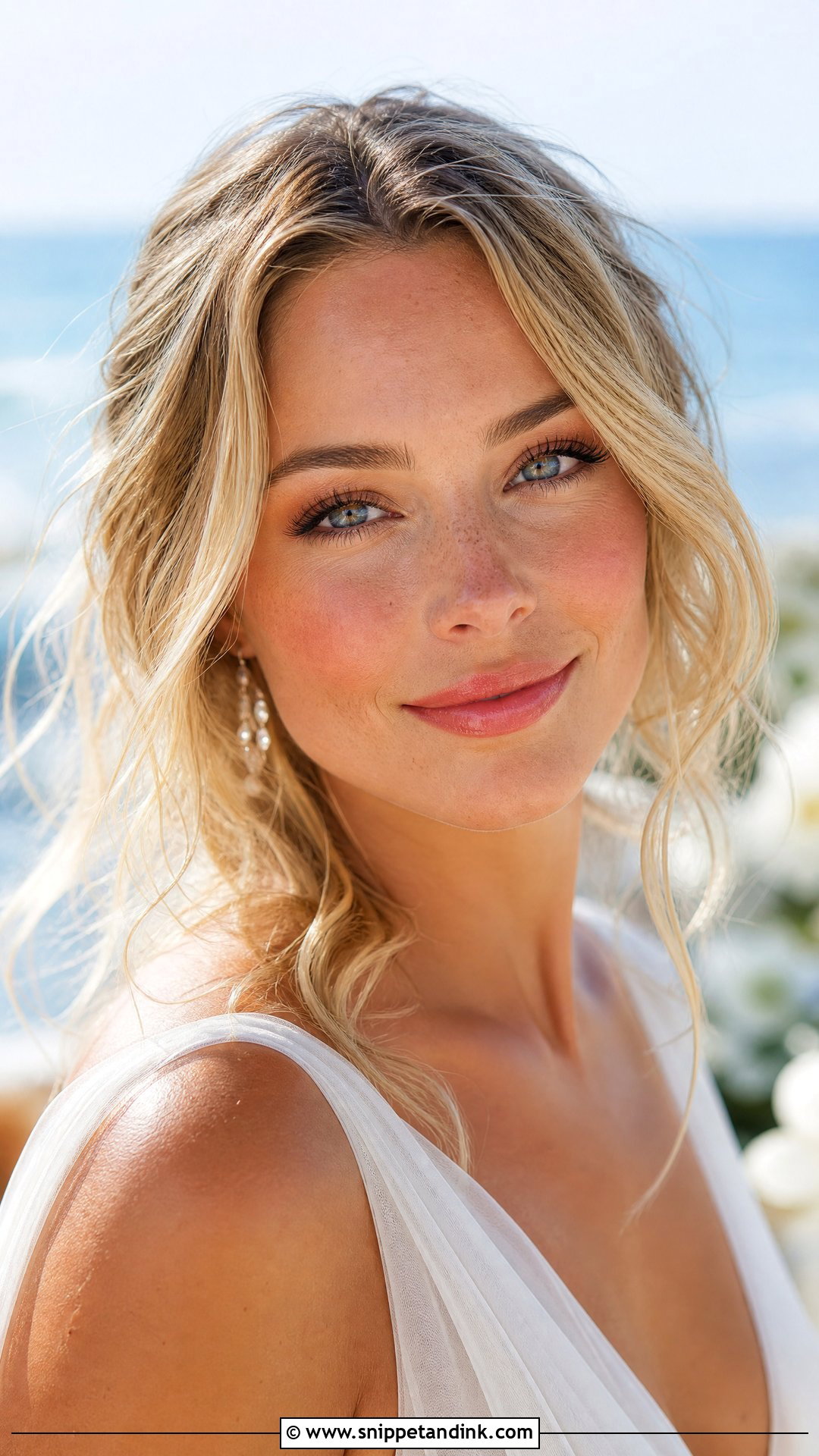 Beach Wedding Makeup With Freckles - Snippet and Ink - 20 Wedding Makeup Freckles