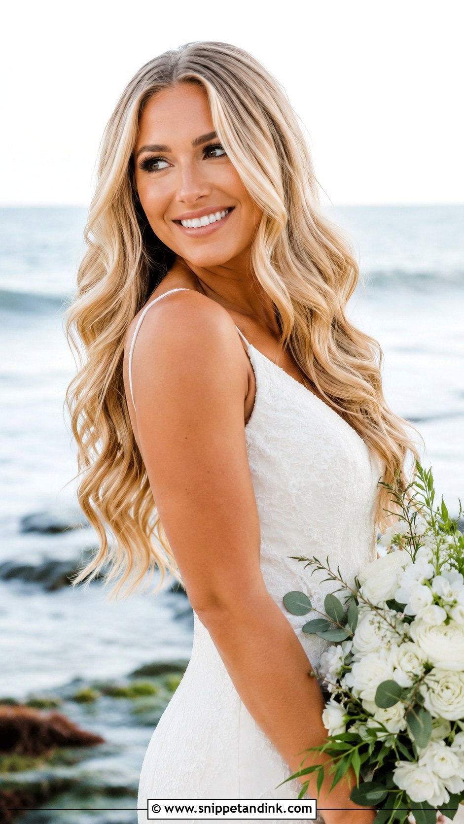 Beach Wedding Mermaid Waves - Snippet and Ink - 15 Hairstyle for Beach Wedding Ideas