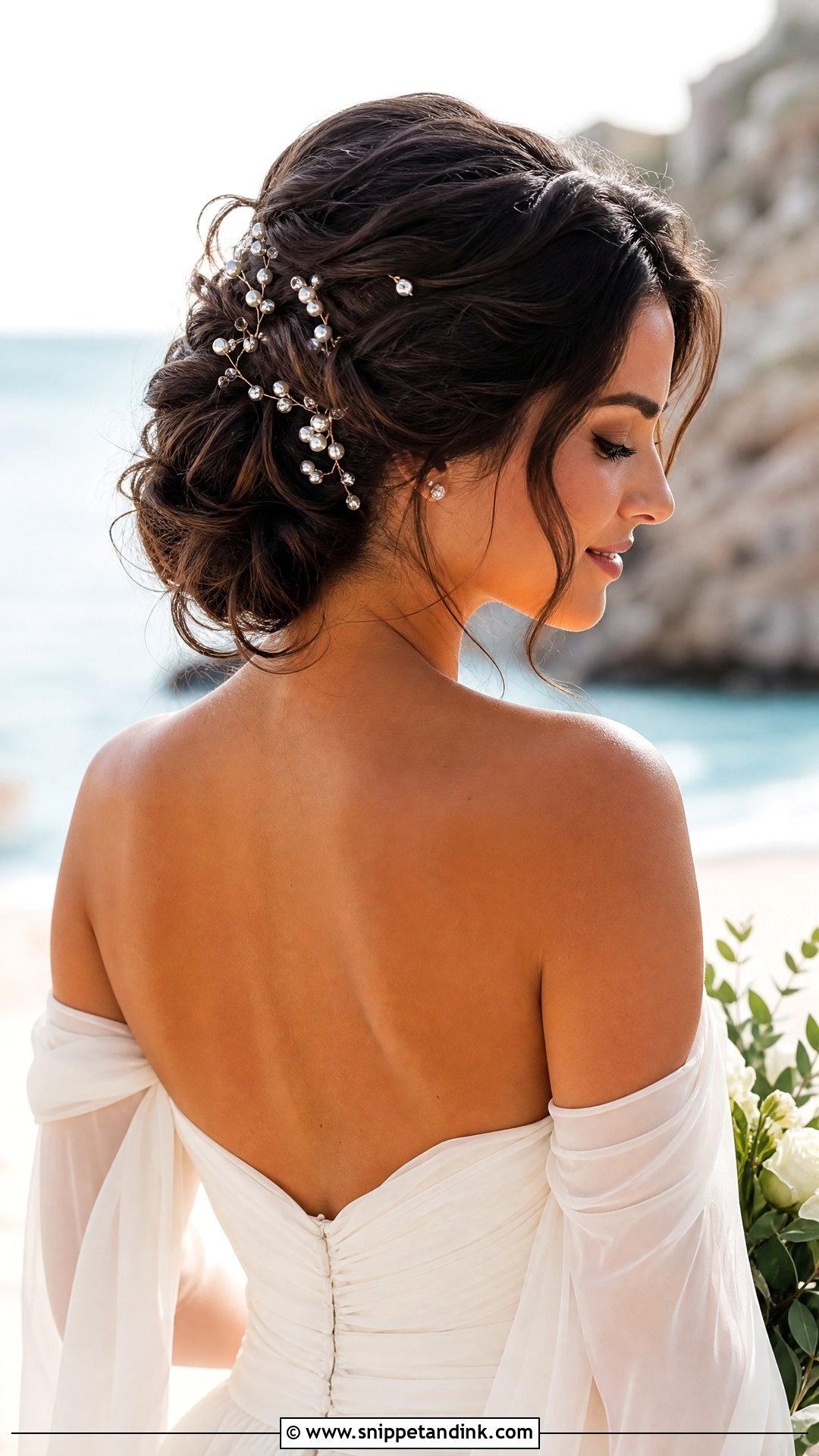 Beach Wedding Textured Updo - Snippet and Ink - 15 Bridal Hair Beach Wedding Ideas