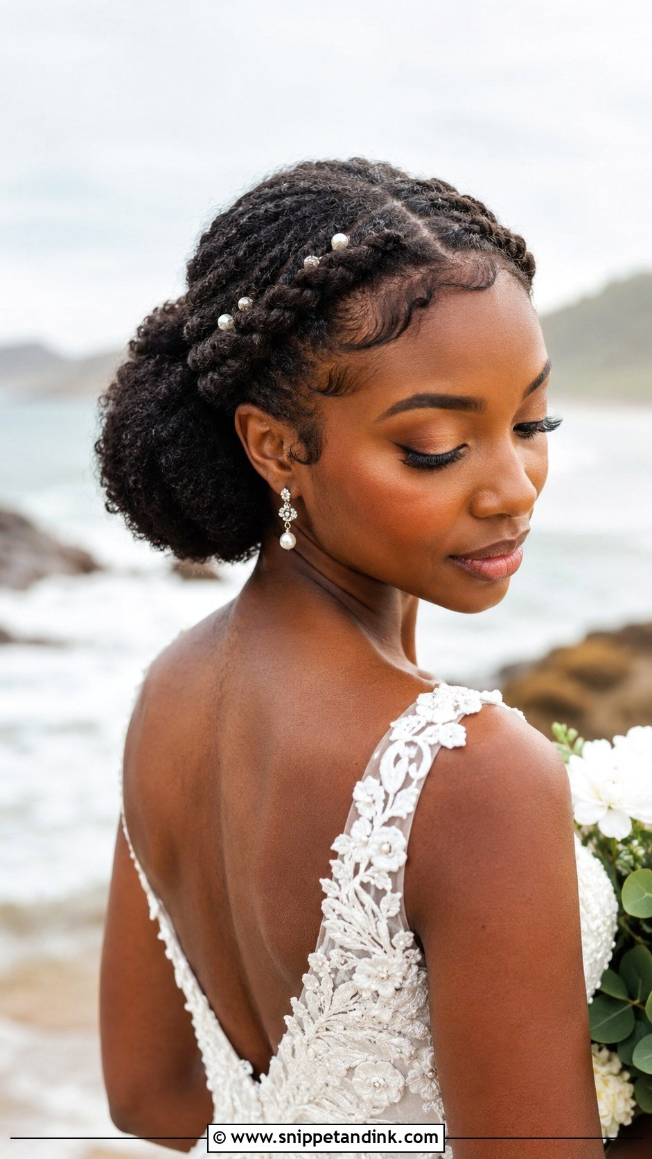 Beachy Bridal Natural Hair - Snippet and Ink - 20 Beachy Bridal Hair Ideas