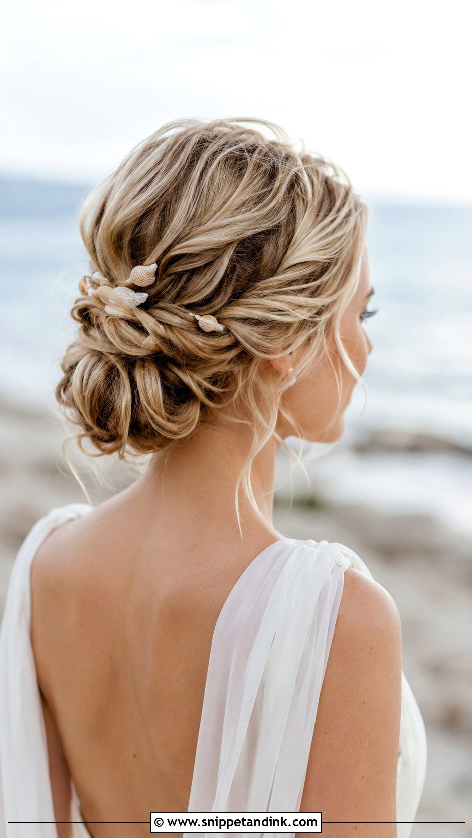 Beachy Bridal Twisted Updo - Snippet and Ink - 20 Beachy Bridal Hair Ideas