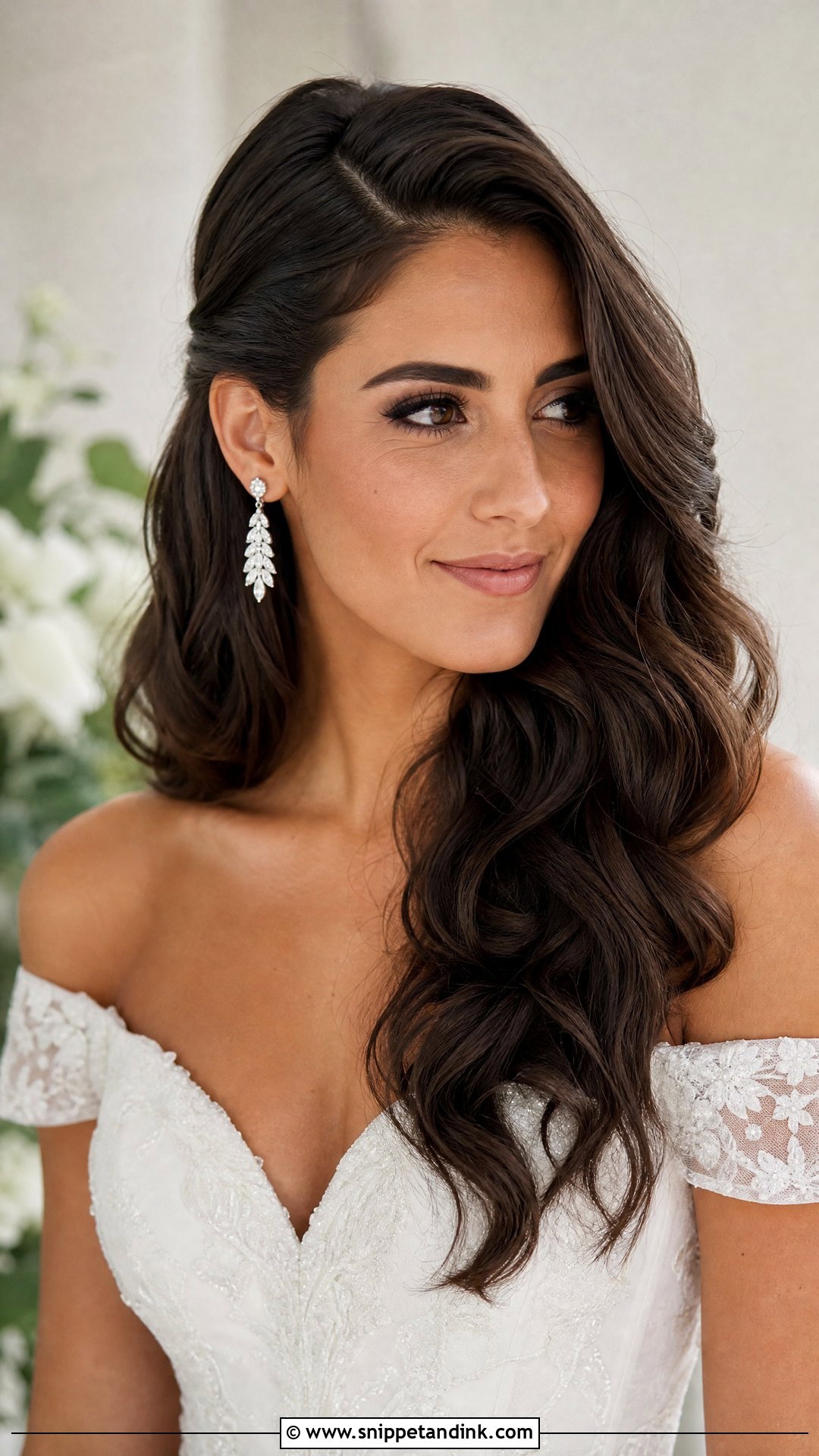 Beachy Wave Bridal Hair With Side Part - Snippet and Ink - 15 Beachy Wave Bridal Hair Ideas