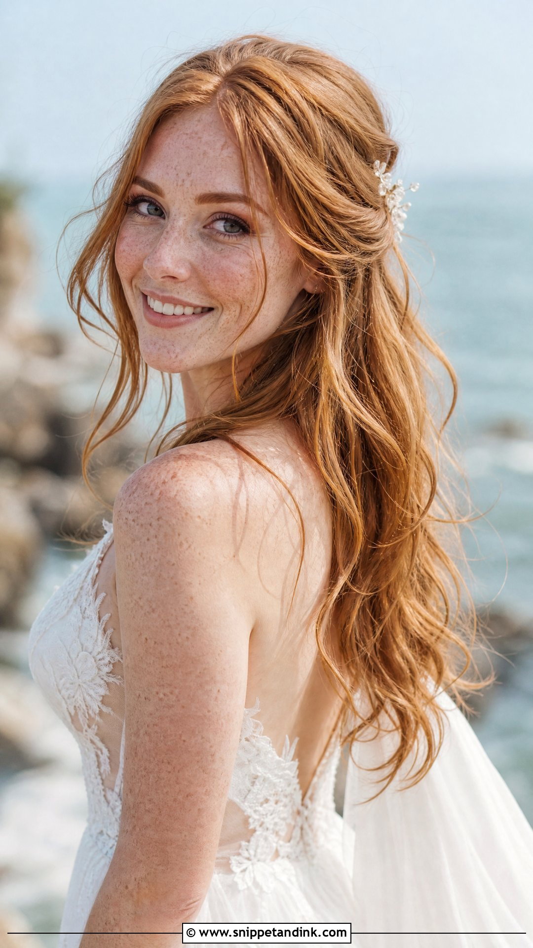 Beachy Waves for Red Hair Brides - Snippet and Ink - 20 Red Hair Brides