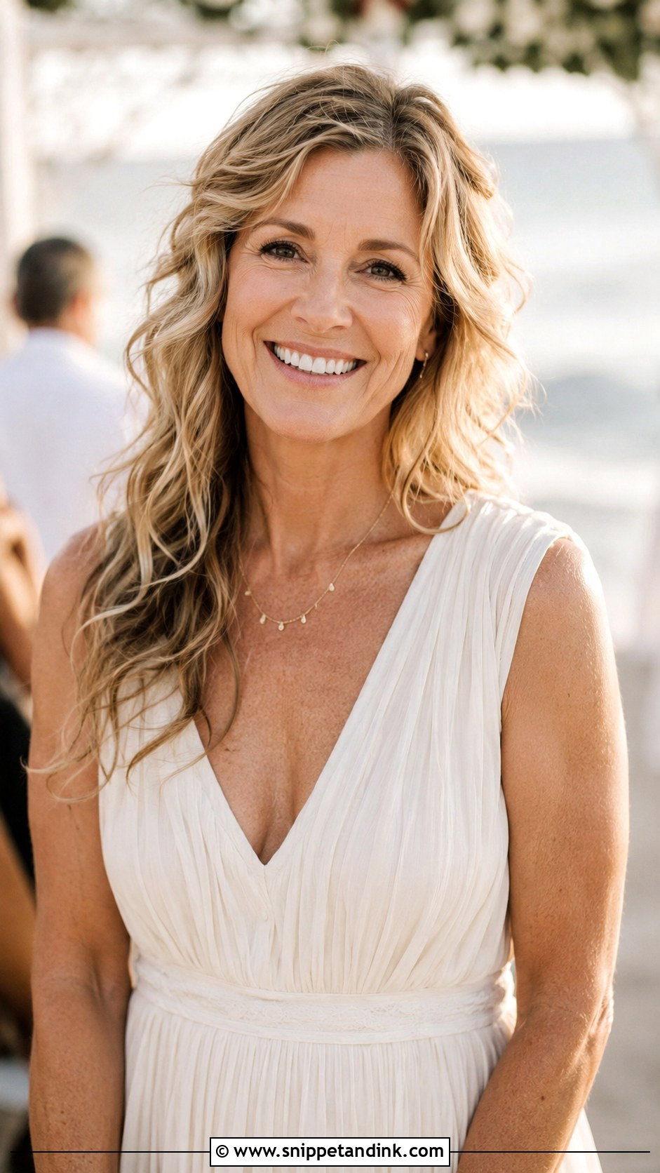Beachy Waves for a Relaxed Wedding - Snippet and Ink - 30 Mother of the Bride Hair Down Ideas