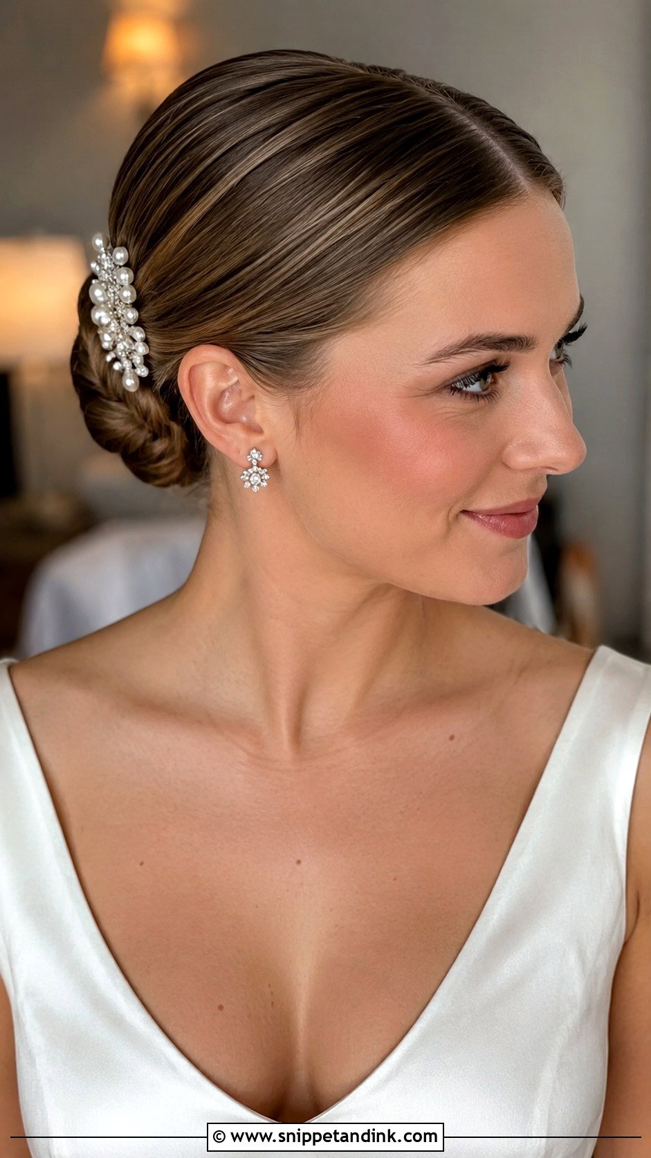 Beaded Hair Comb for Chignon - Snippet and Ink - 25 Hair Pieces for Wedding
