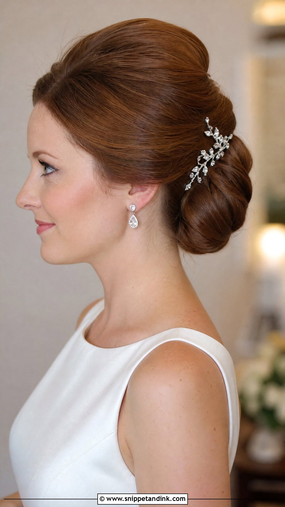 Beehive Bun Wedding Hair - Snippet and Ink - 25 60s Wedding Hair Ideas